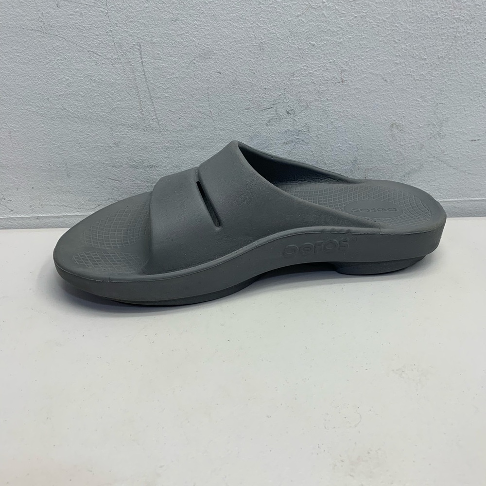 Oofos Ooahh Unisex Slides M8-W10 Gray Comfort Spo… - image 3